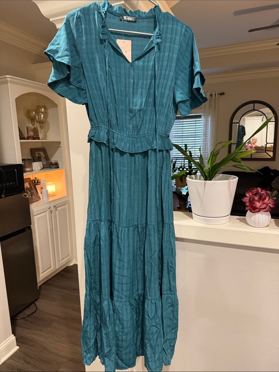 Unbranded Dresses & Skirts - Teal Tiered Maxi Dress - Unbranded Sz S